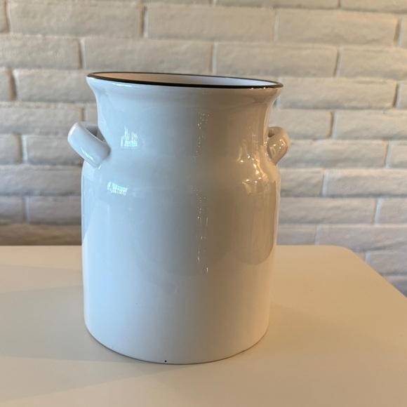 Utensil Holder - White Ceramic - Picture 3 of 4